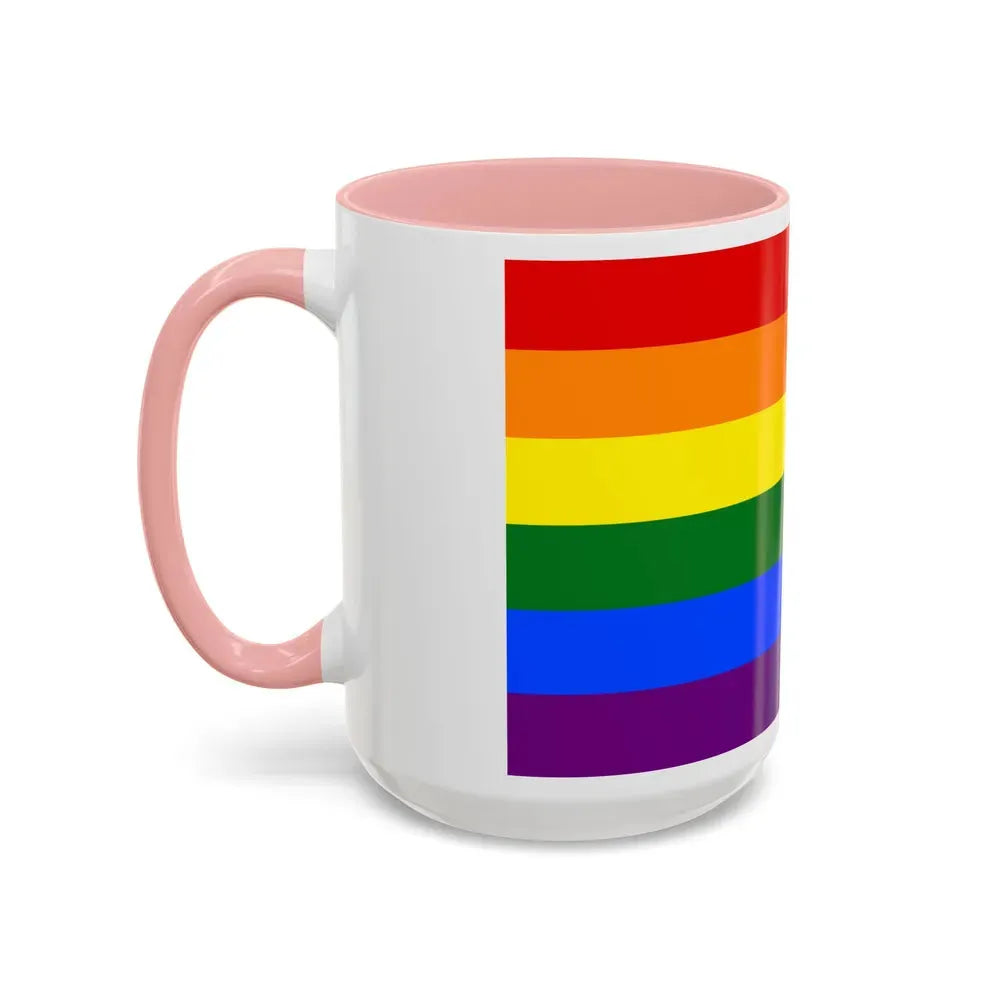 Gay Pride Pride Flag - Accent Coffee Mug - Go Mug Yourself