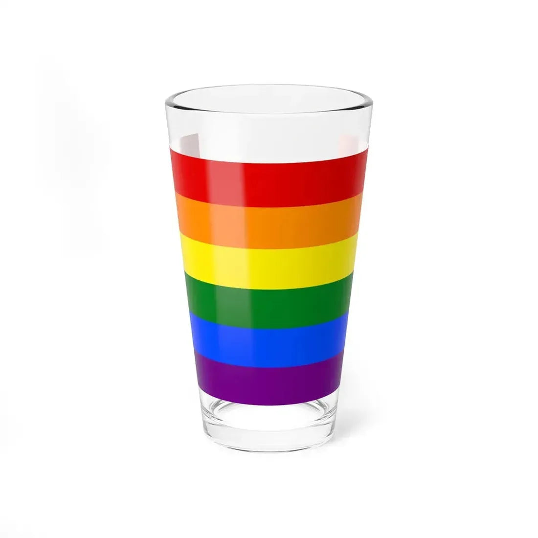 Gay Pride Pride Flag - Pint Glass 16oz 16oz - Go Mug Yourself