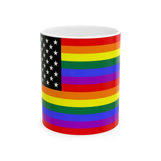 GayAmerica (United States) White Coffee Mug 11oz - Go Mug Yourself