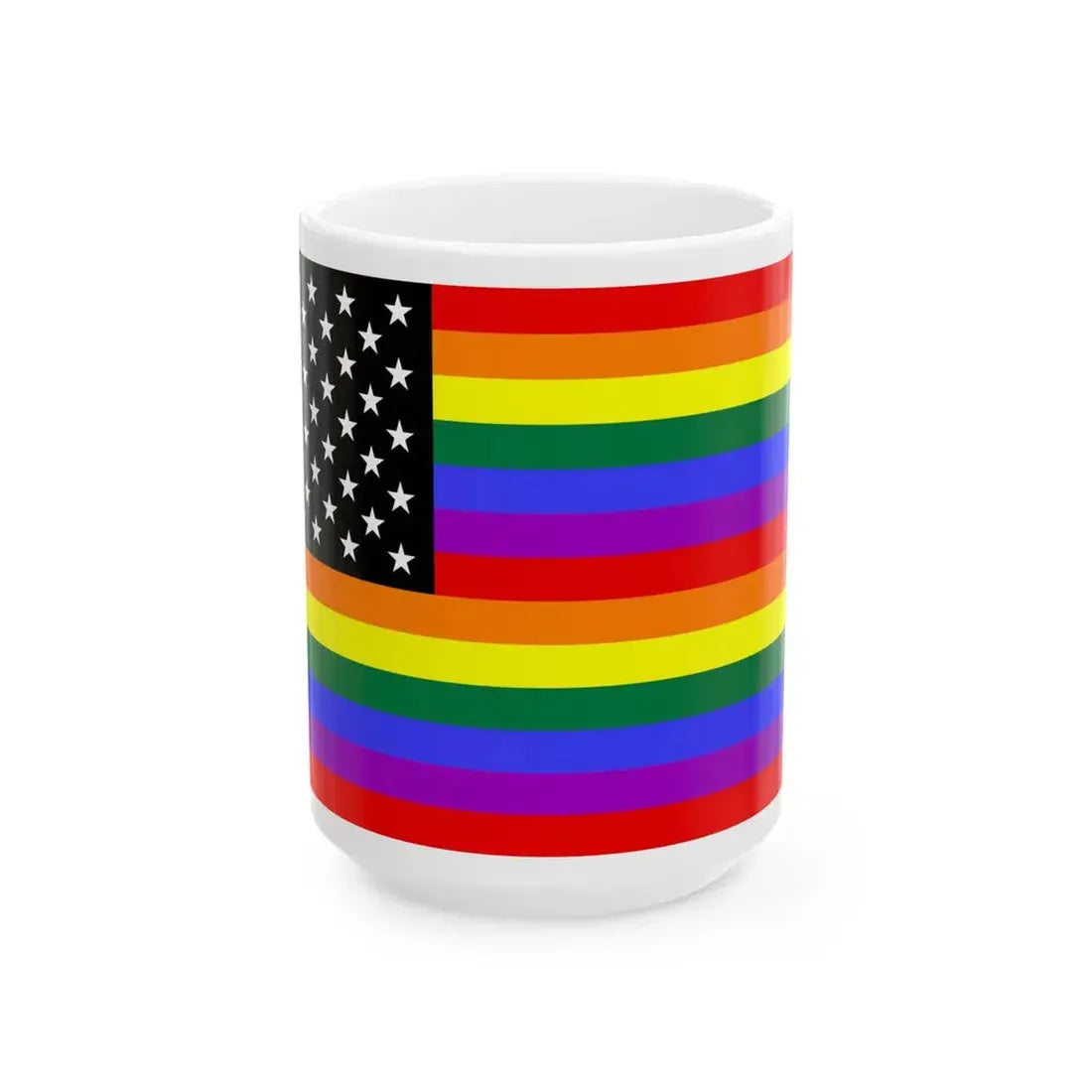 GayAmerica (United States) White Coffee Mug 15oz - Go Mug Yourself