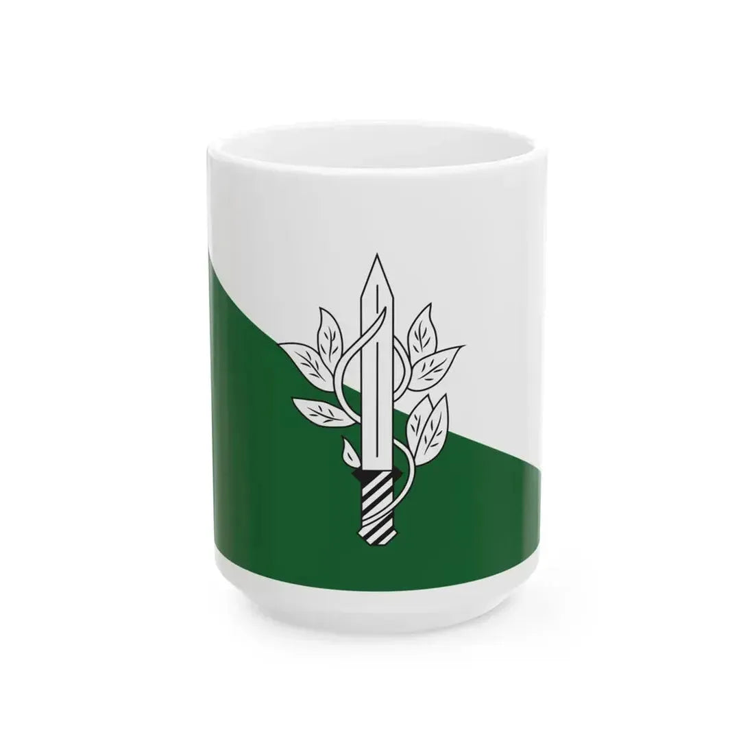 GDF Agri Corps Flag (Guyana) White Coffee Mug 15oz - Go Mug Yourself