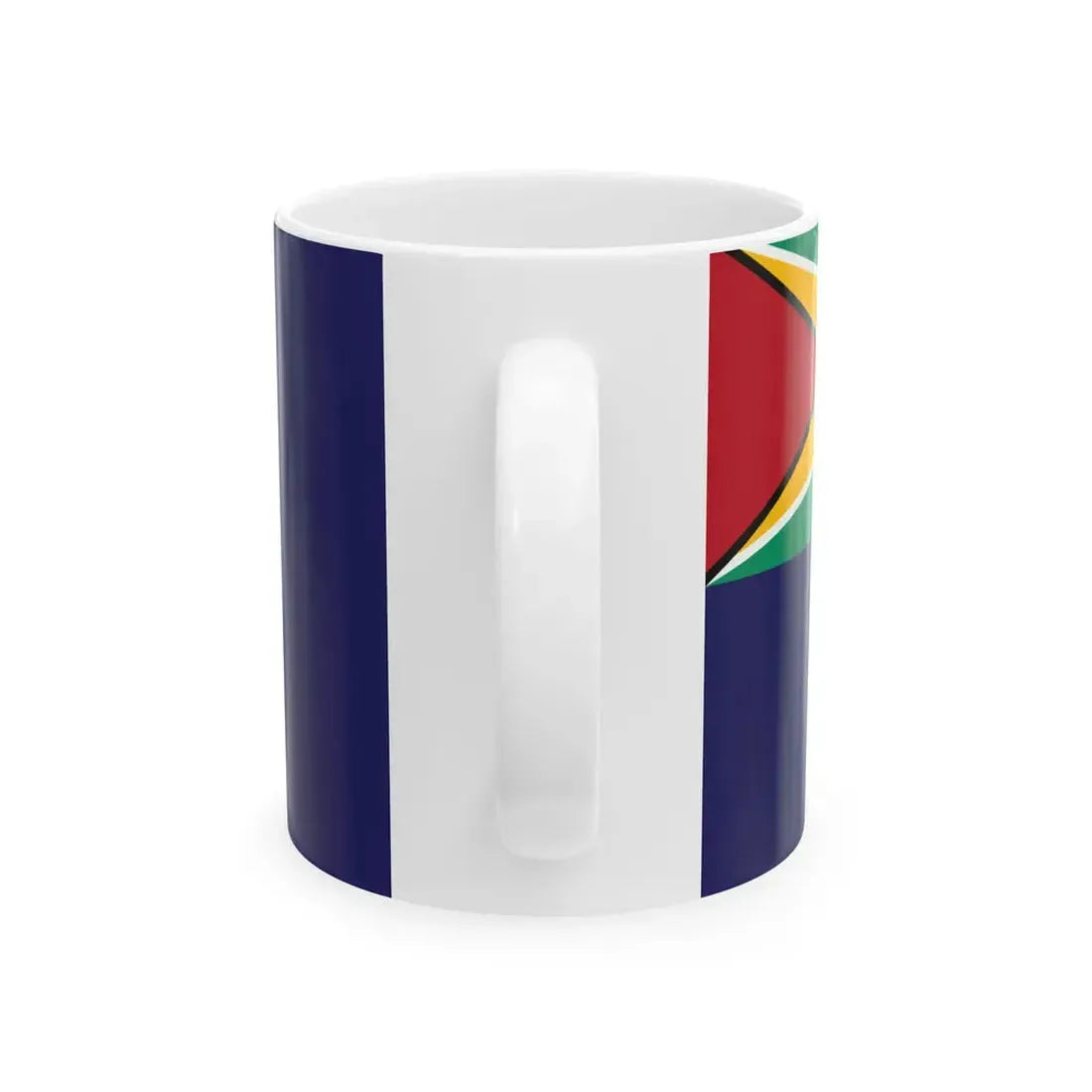 GDF Coast Guard flag variant (Guyana) White Coffee Mug - Go Mug Yourself