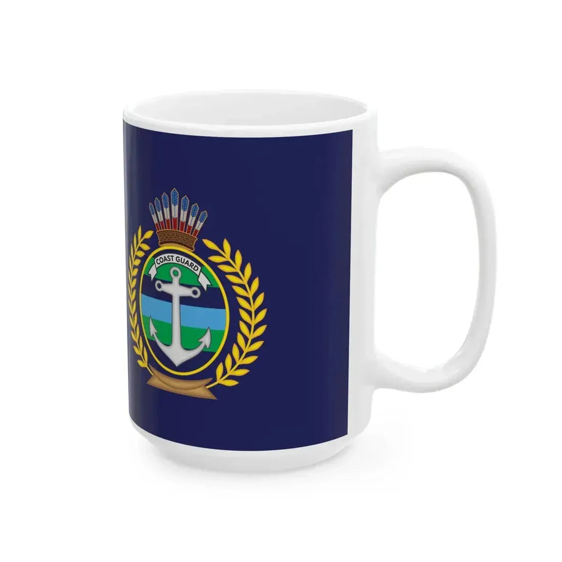 GDF Coast Guard variant (Guyana) White Coffee Mug - Go Mug Yourself