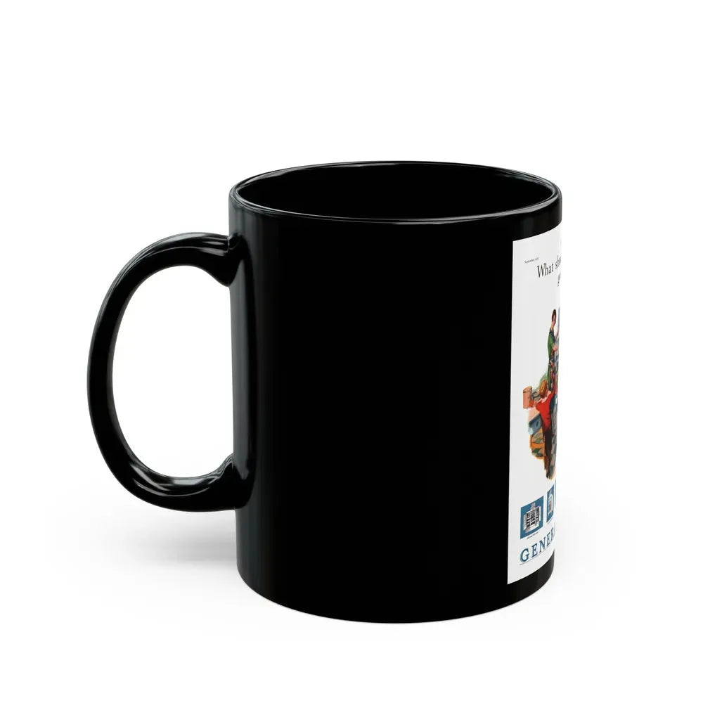 GE Refrigerator ad, Ladies' Home Journal, September 1927 - Black Coffee Mug - Go Mug Yourself