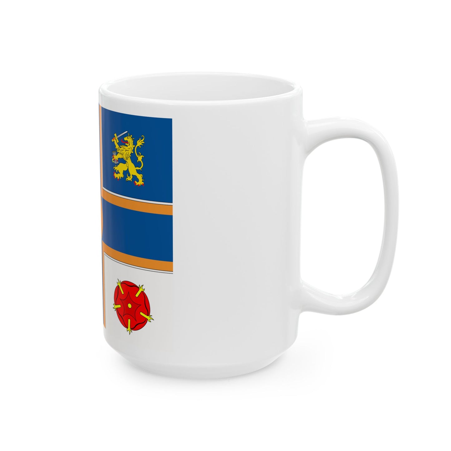 Gecombineerde vlag van prinses Juliana en prins Bernhard (Netherlands) White Coffee Mug-Go Mug Yourself