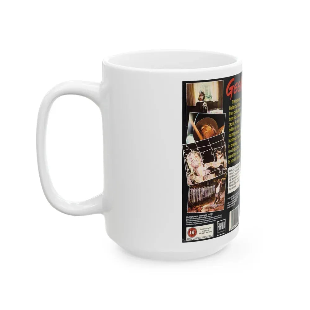 GEEK (VHS COVER) - White Coffee Mug - Go Mug Yourself