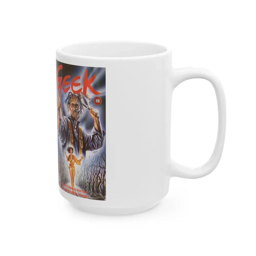 GEEK (VHS COVER) - White Coffee Mug - Go Mug Yourself