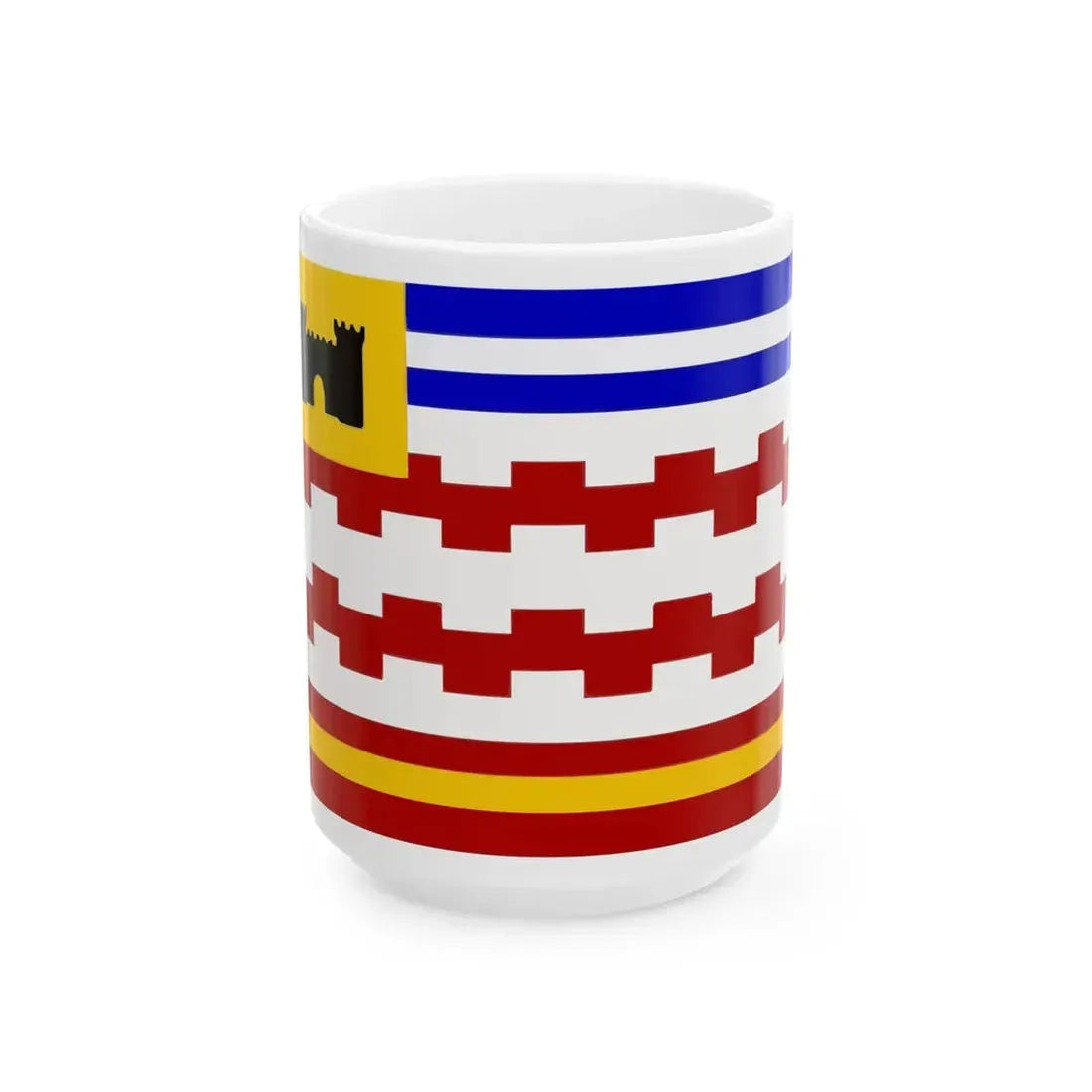 Gemeentevlag West Betuwe (Netherlands) White Coffee Mug 15oz - Go Mug Yourself