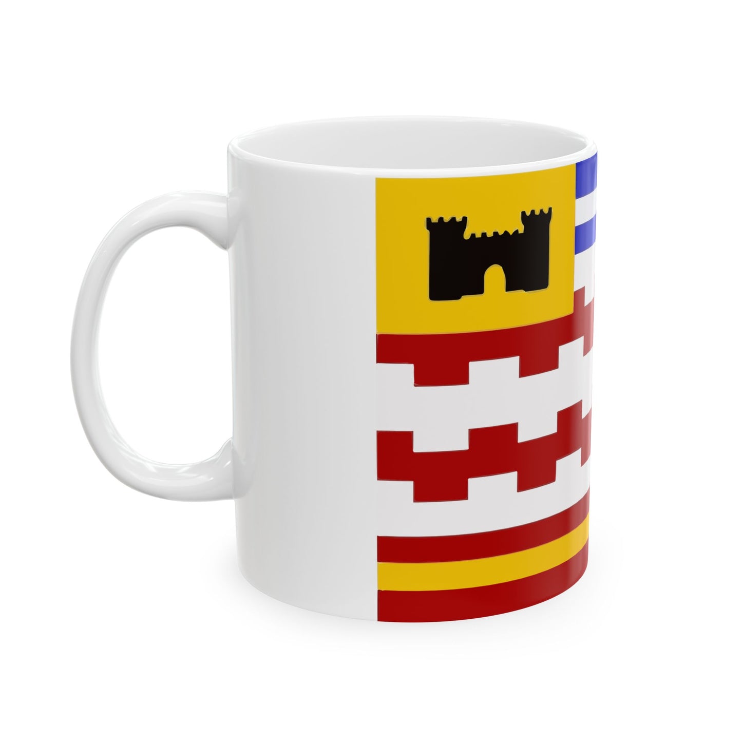 Gemeentevlag West Betuwe (Netherlands) White Coffee Mug-Go Mug Yourself