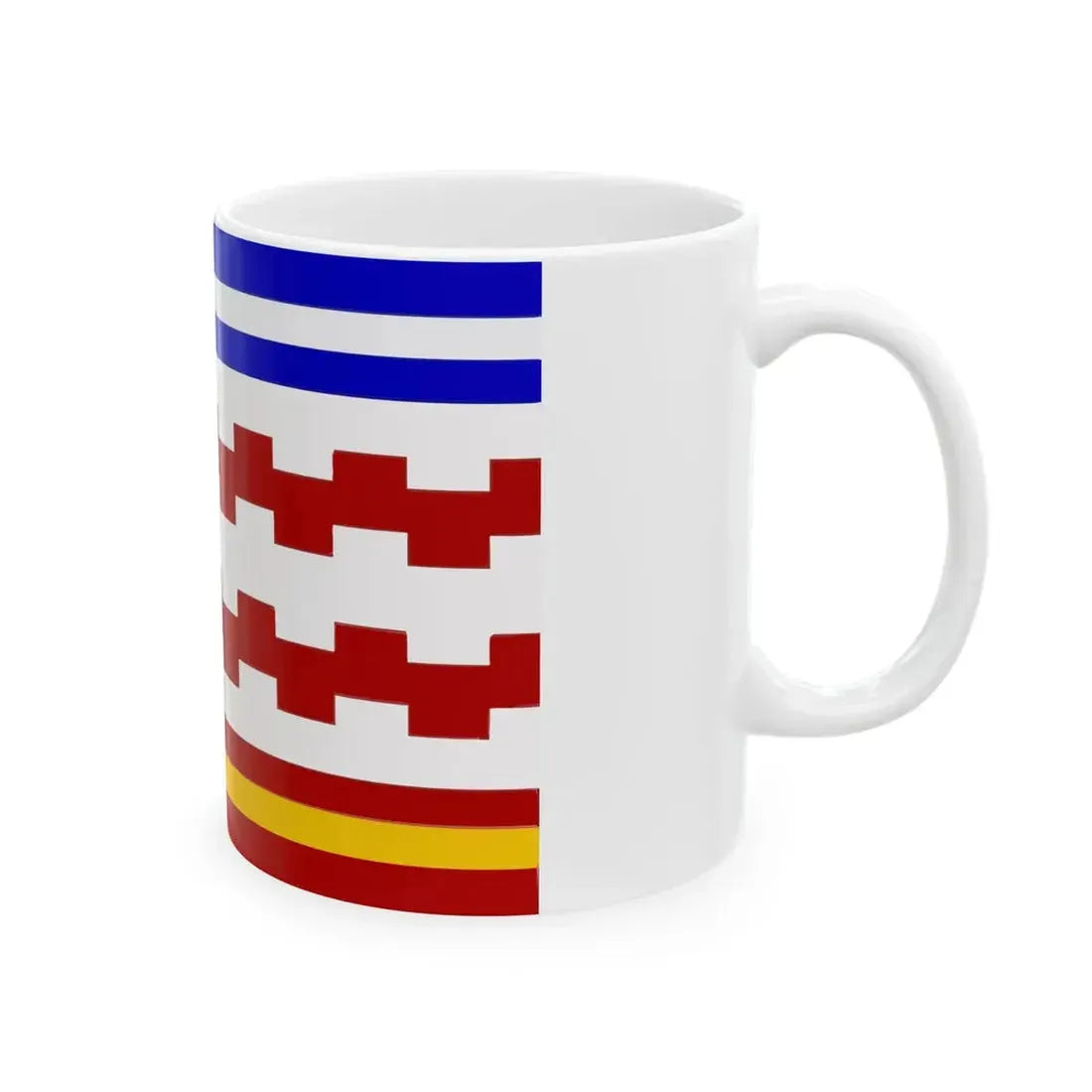 Gemeentevlag West Betuwe (Netherlands) White Coffee Mug - Go Mug Yourself