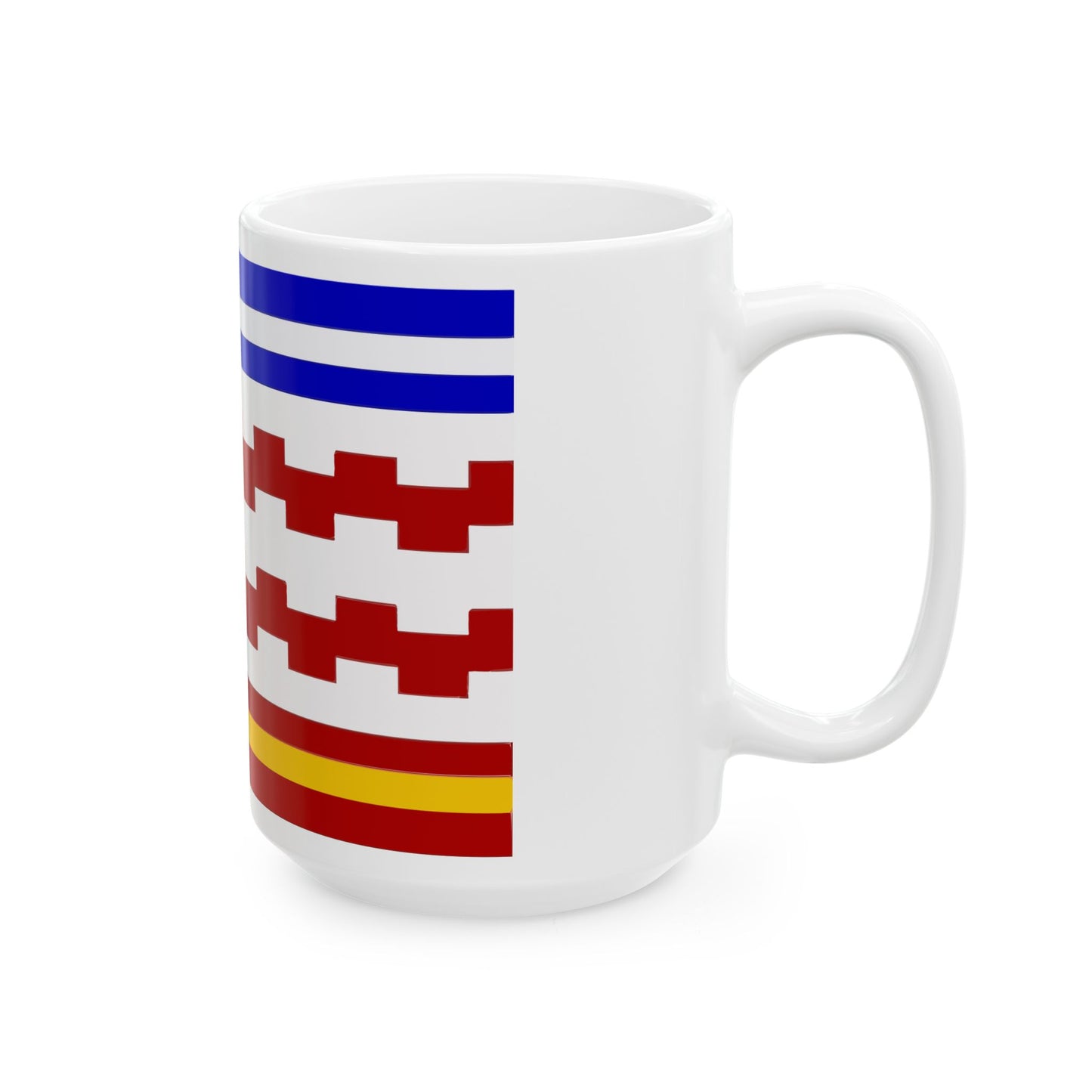 Gemeentevlag West Betuwe (Netherlands) White Coffee Mug-Go Mug Yourself