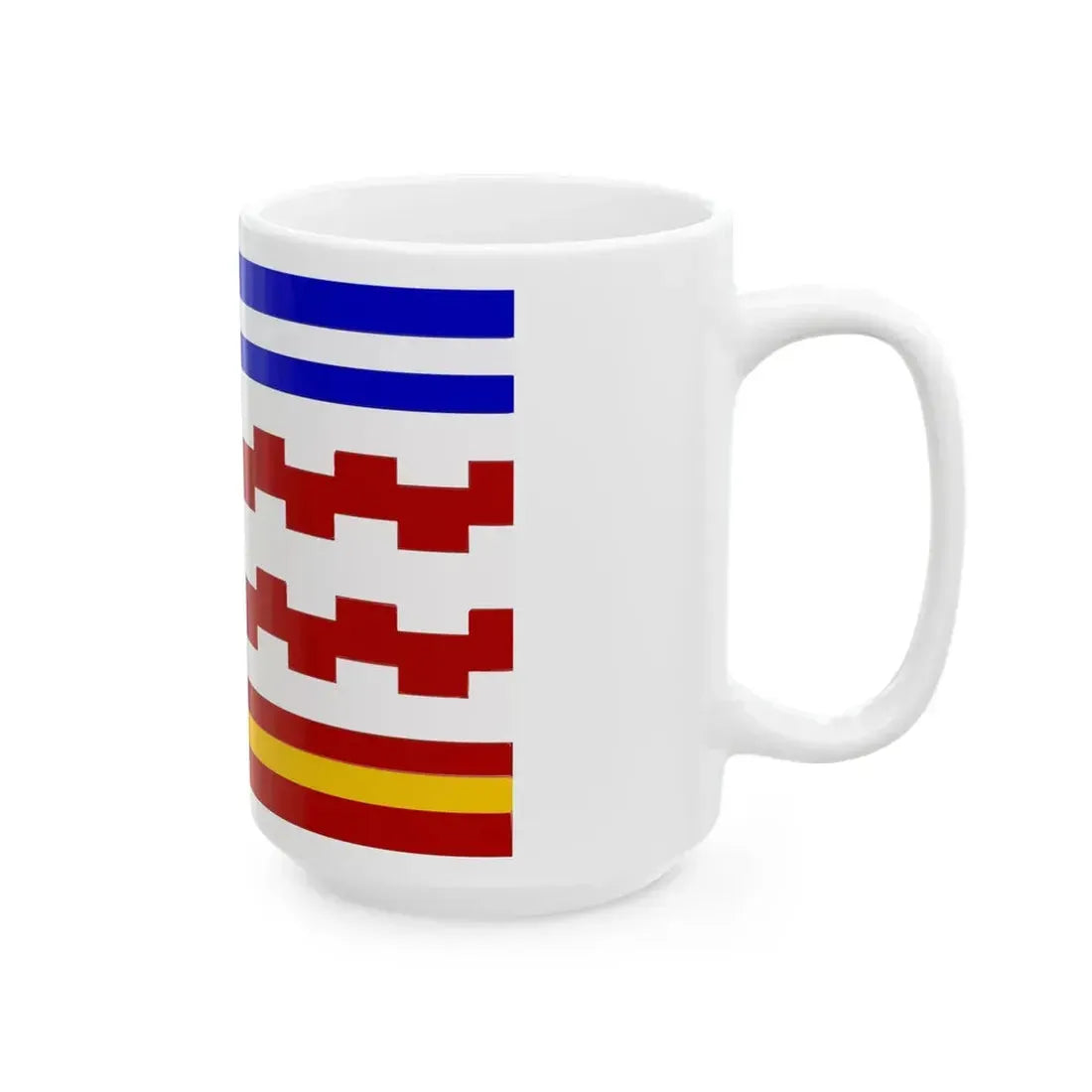 Gemeentevlag West Betuwe (Netherlands) White Coffee Mug - Go Mug Yourself