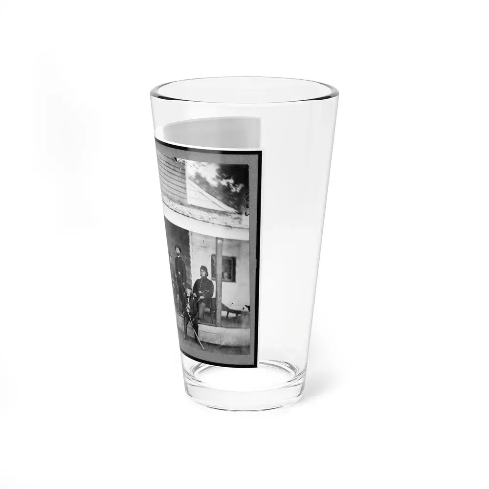 Gen. Alexander Mccook And Staff Posed On Porch Near Washington, D.C. (U.S. Civil War) Pint Glass 16oz - Go Mug Yourself