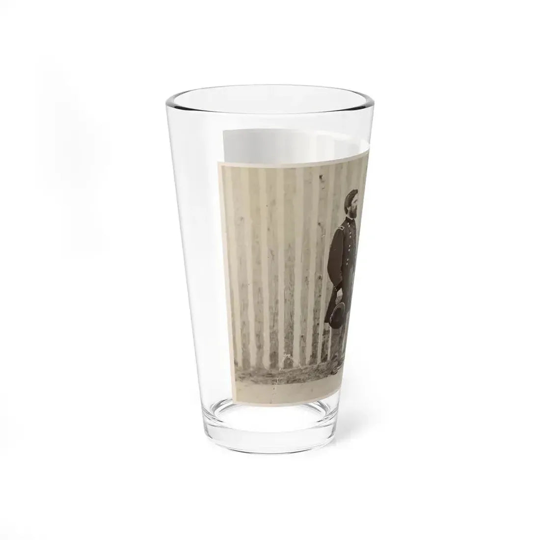 Gen. John A. Rawlins, Left, Gen. U.S. Grant, Center, And An Unidentified Officer (U.S. Civil War) Pint Glass 16oz - Go Mug Yourself