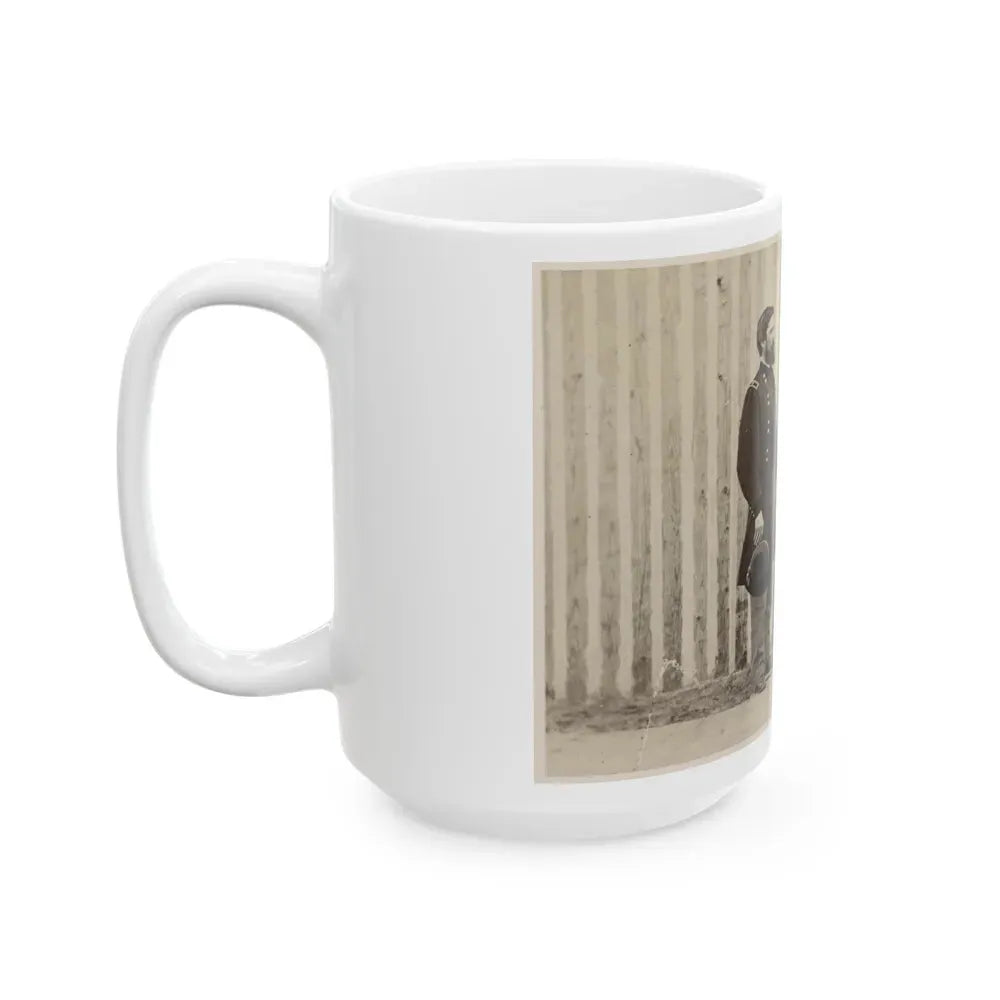Gen. John A. Rawlins, Left, Gen. U.S. Grant, Center, And An Unidentified Officer (U.S. Civil War) White Coffee Mug - Go Mug Yourself