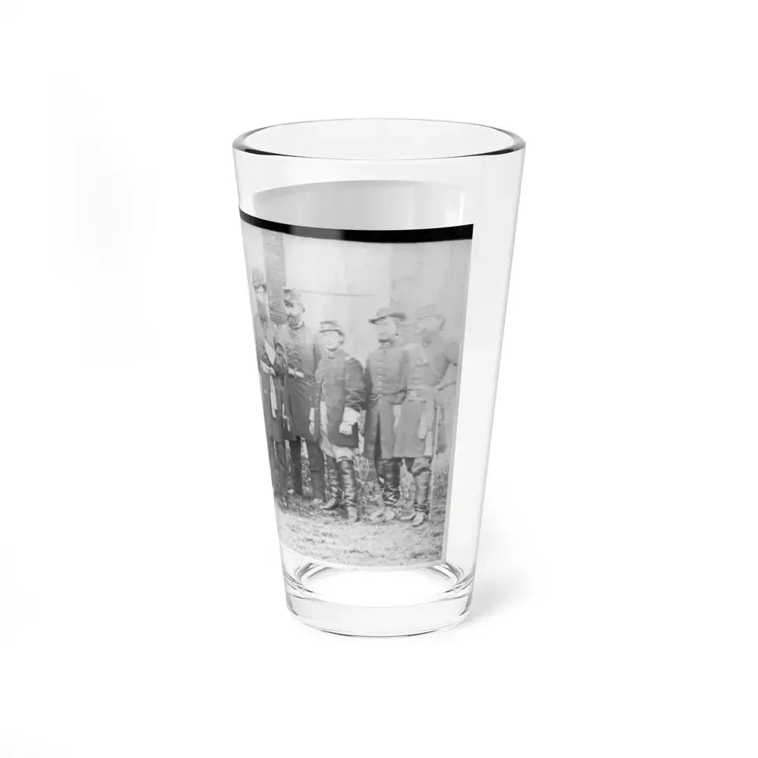 Gen'l. John W. Geary And Staff - Taken At Harper's Ferry (U.S. Civil War) Pint Glass 16oz - Go Mug Yourself
