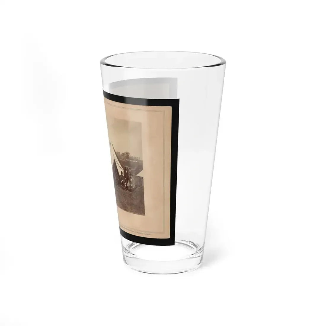 Gen. Randolph B. Marcy With Officers And Civilians At Army Of The Potomac Headquarters. Antietam, Md. (U.S. Civil War) Pint Glass 16oz - Go Mug Yourself