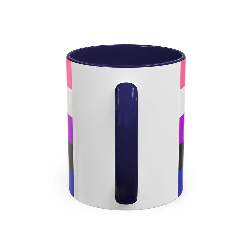 Genderfluidity Pride Flag - Accent Coffee Mug - Go Mug Yourself