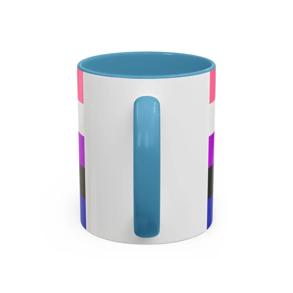 Genderfluidity Pride Flag - Accent Coffee Mug - Go Mug Yourself