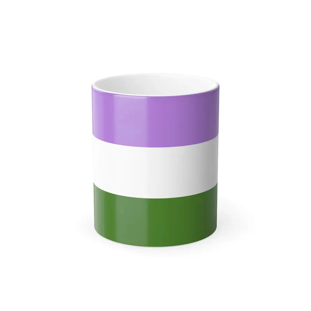 Genderqueer Pride Flag - Color Changing Mug 11oz 11oz - Go Mug Yourself