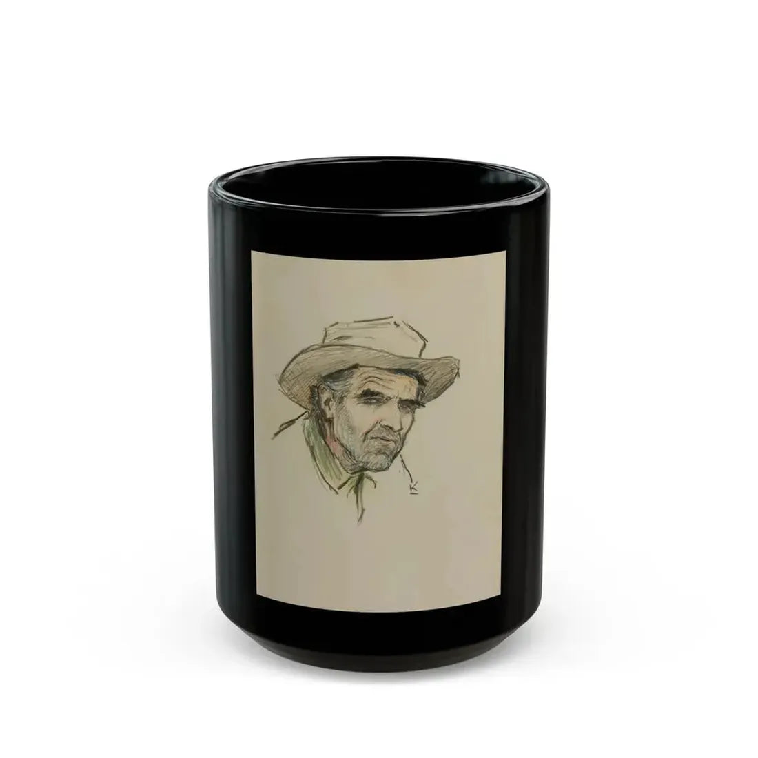 Gene Underwood of Cooke City, Montana, 1924 - Black Coffee Mug 15oz - Go Mug Yourself