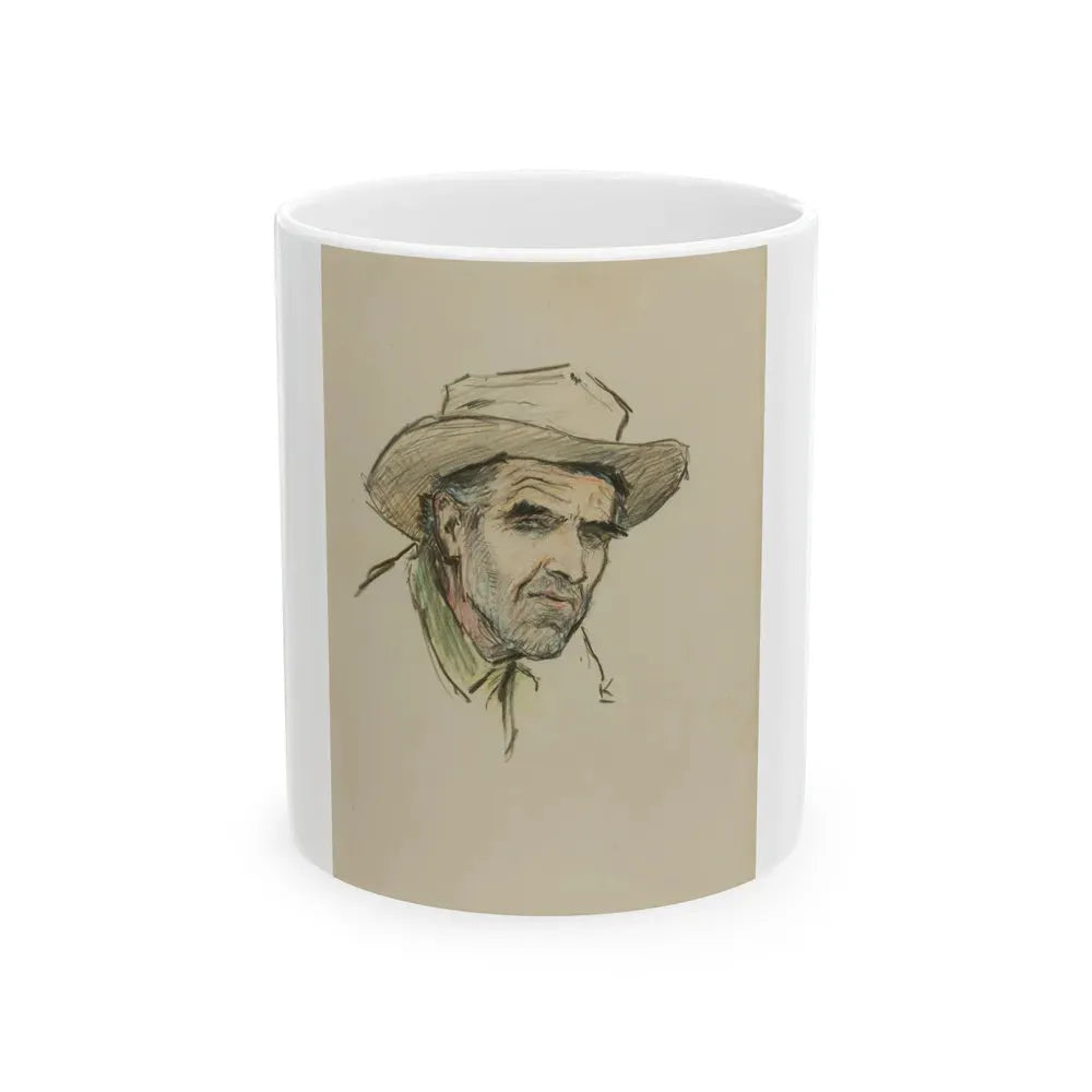 Gene Underwood of Cooke City, Montana, 1924 - White Coffee Mug 11oz - Go Mug Yourself