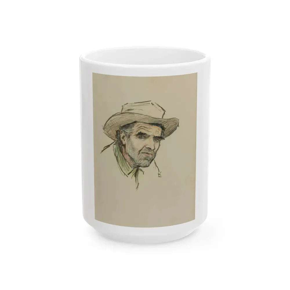 Gene Underwood of Cooke City, Montana, 1924 - White Coffee Mug 15oz - Go Mug Yourself