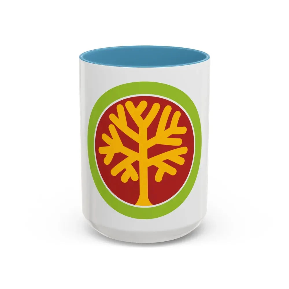 Genealogy (Boy Scout Merit Badge) Accent Coffee Mug 15oz Light Blue - Go Mug Yourself