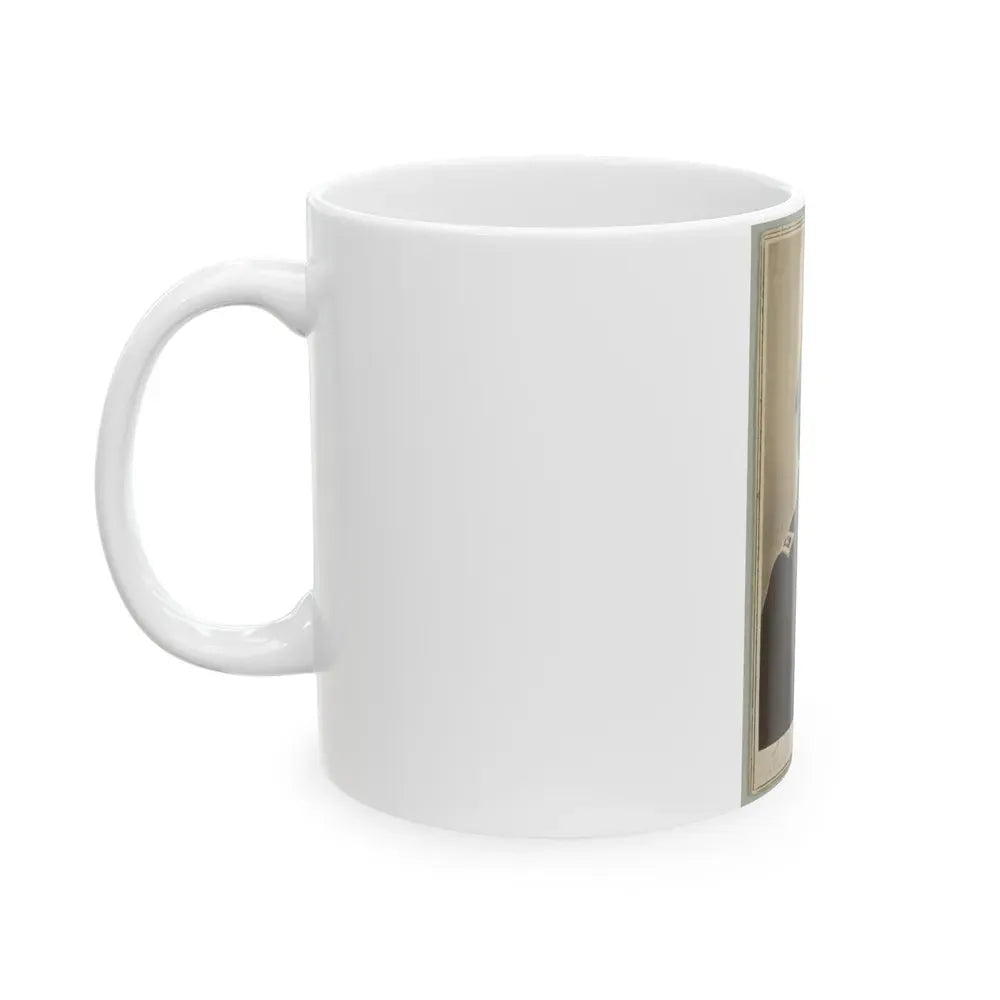 General Ambrose E. Burnside, Head-And-Shoulders Portrait, Facing Slightly Right, Wearing Military Uniform (U.S. Civil War) White Coffee Mug - Go Mug Yourself