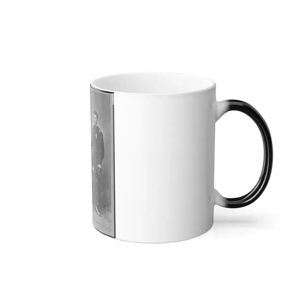 General Charles Griffin, Full-Length Portrait, Seated, With Three Aides Standing Behind Him (U.S. Civil War) Color Changing Coffee Mug 11oz - Go Mug Yourself