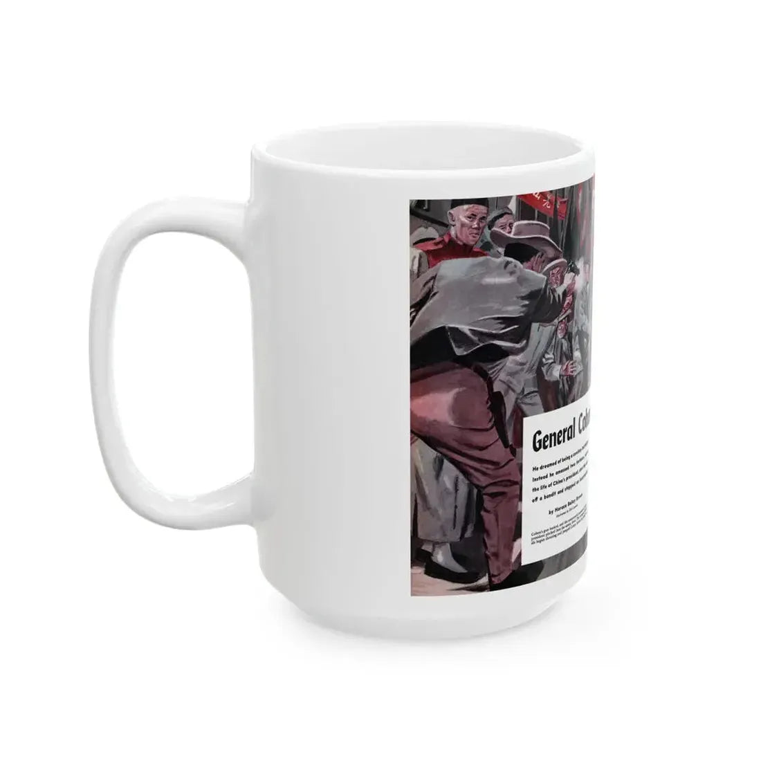 General Cohen - China Mystery Man, Cavalier, December 1953 - White Coffee Mug - Go Mug Yourself