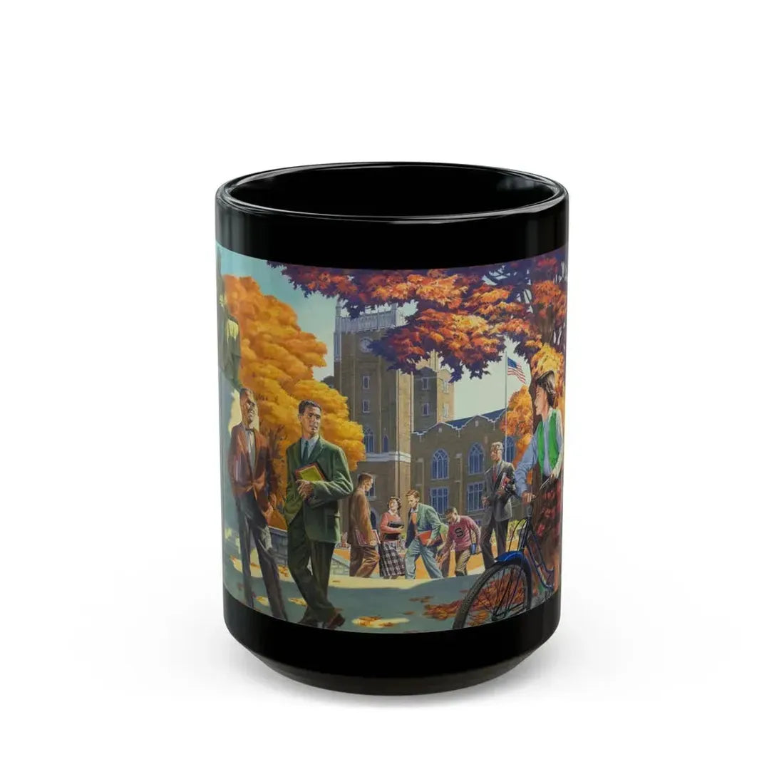 General Electric Company calendar, 1958 - Black Coffee Mug 15oz - Go Mug Yourself