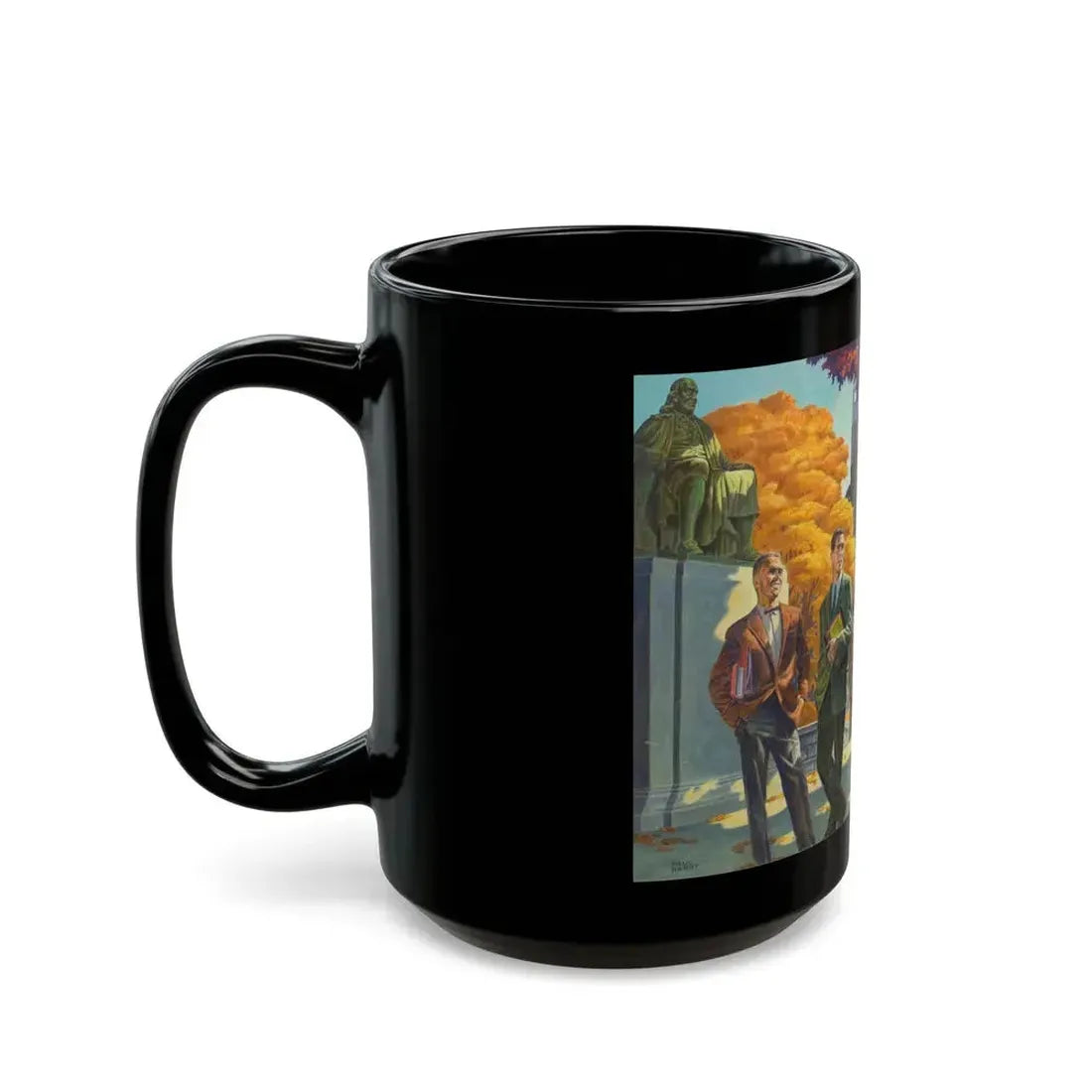 General Electric Company calendar, 1958 - Black Coffee Mug - Go Mug Yourself