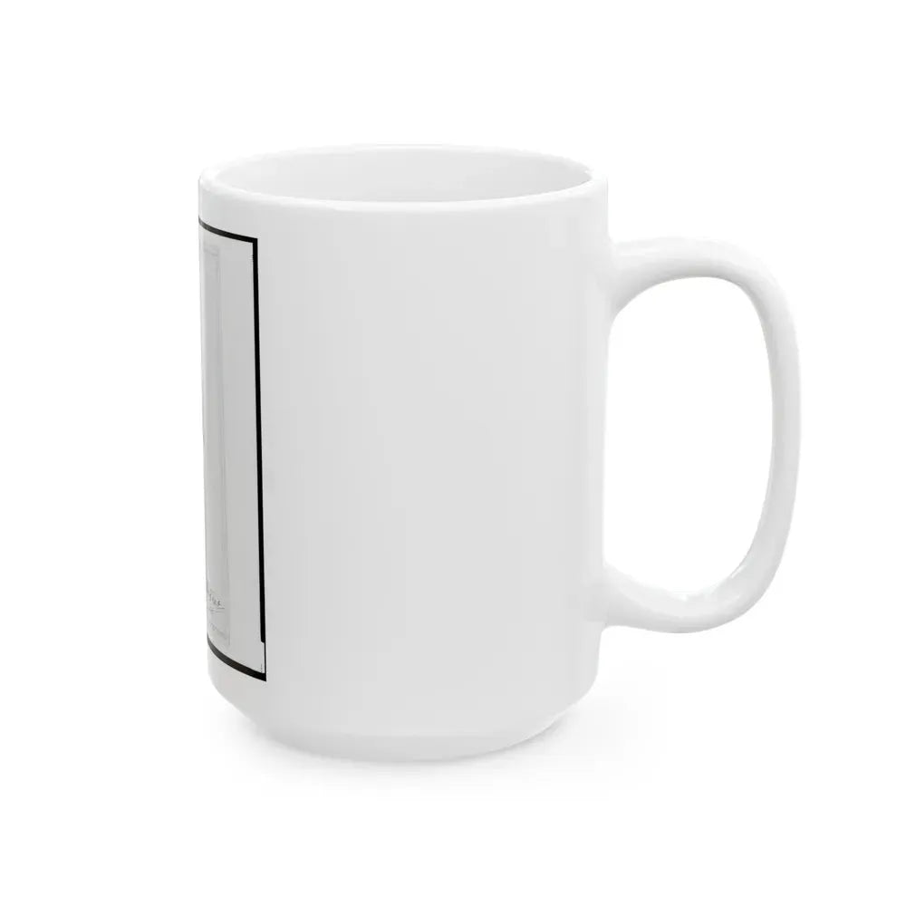 General Gustav Heinrichs, Union Officer, Half-Length Portrait, Facing Front (U.S. Civil War) White Coffee Mug - Go Mug Yourself