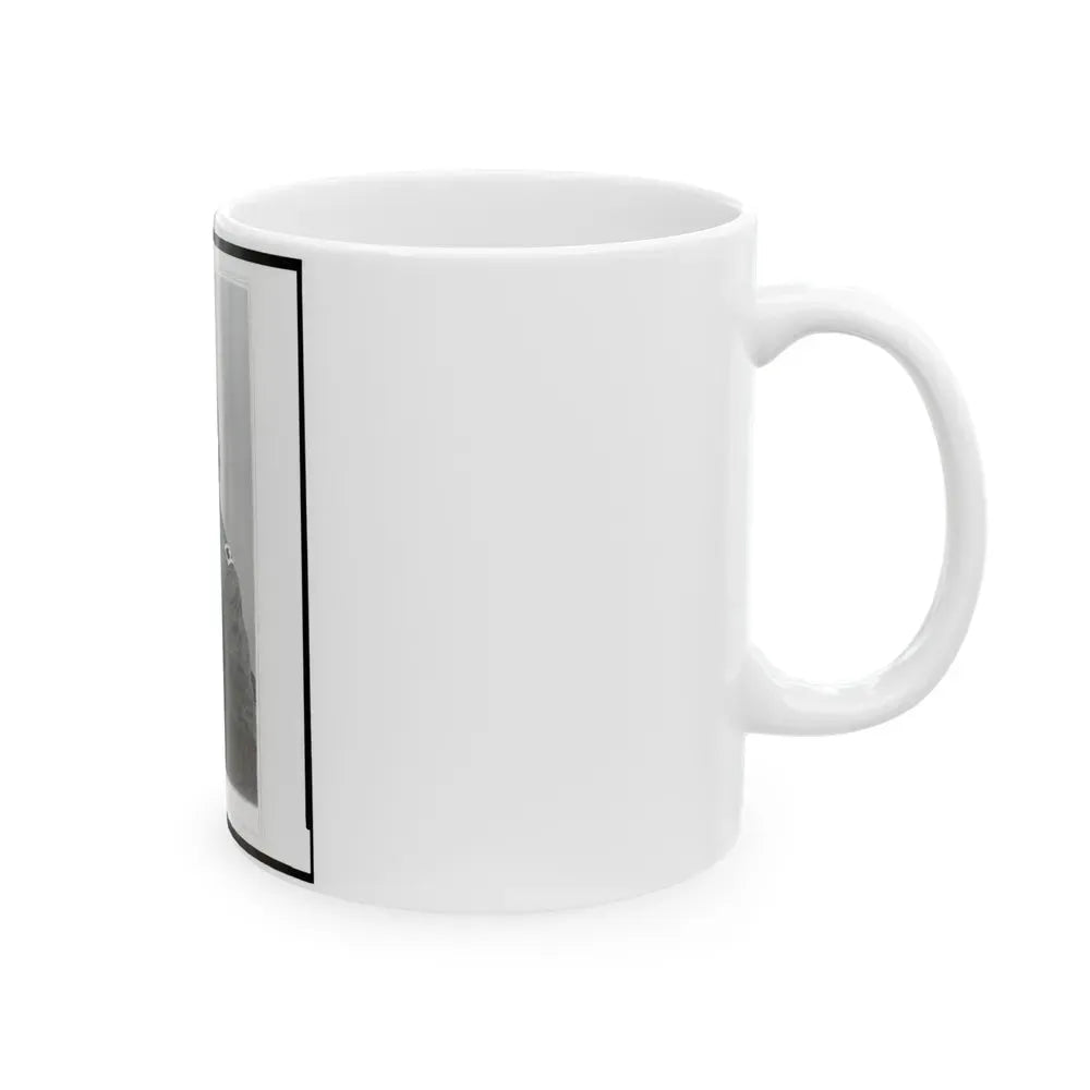 General Josiah Miller, Inspector General, Half-Length Portrait, Seated, Facing Left (U.S. Civil War) White Coffee Mug - Go Mug Yourself