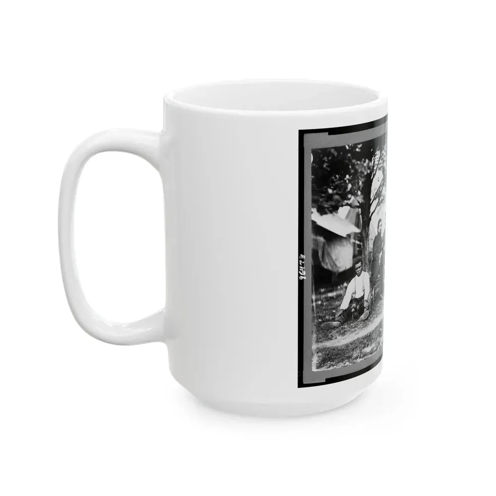 General Napoleon Bonaparte Mclaughlen And Staff Near Washington, D.C. (U.S. Civil War) White Coffee Mug - Go Mug Yourself