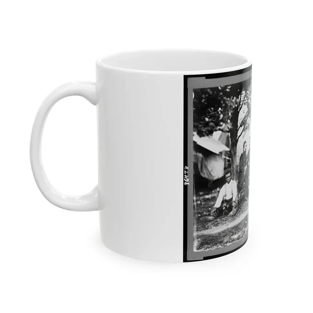 General Napoleon Bonaparte Mclaughlen And Staff Near Washington, D.C. (U.S. Civil War) White Coffee Mug - Go Mug Yourself