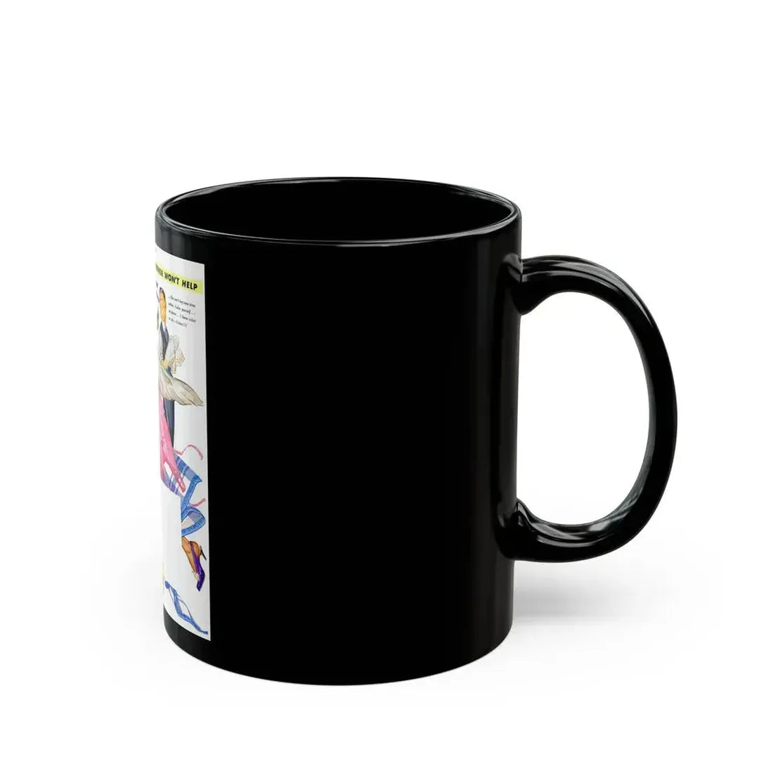 General Tire advertisement, The Saturday Evening Post - Black Coffee Mug - Go Mug Yourself