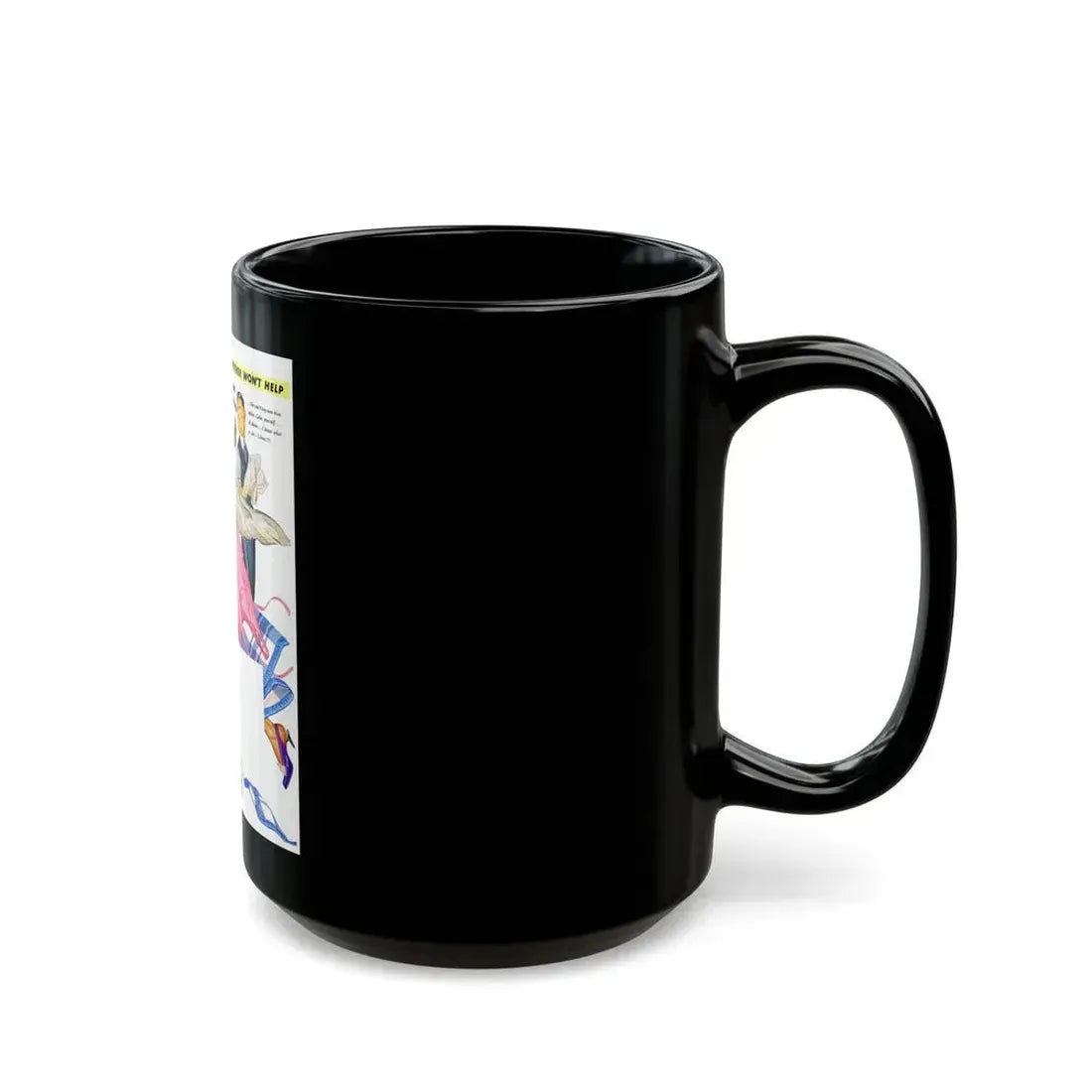 General Tire advertisement, The Saturday Evening Post - Black Coffee Mug - Go Mug Yourself