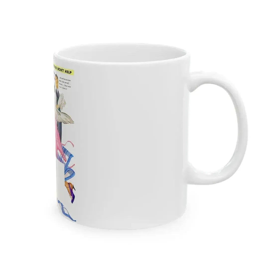 General Tire advertisement, The Saturday Evening Post - White Coffee Mug - Go Mug Yourself