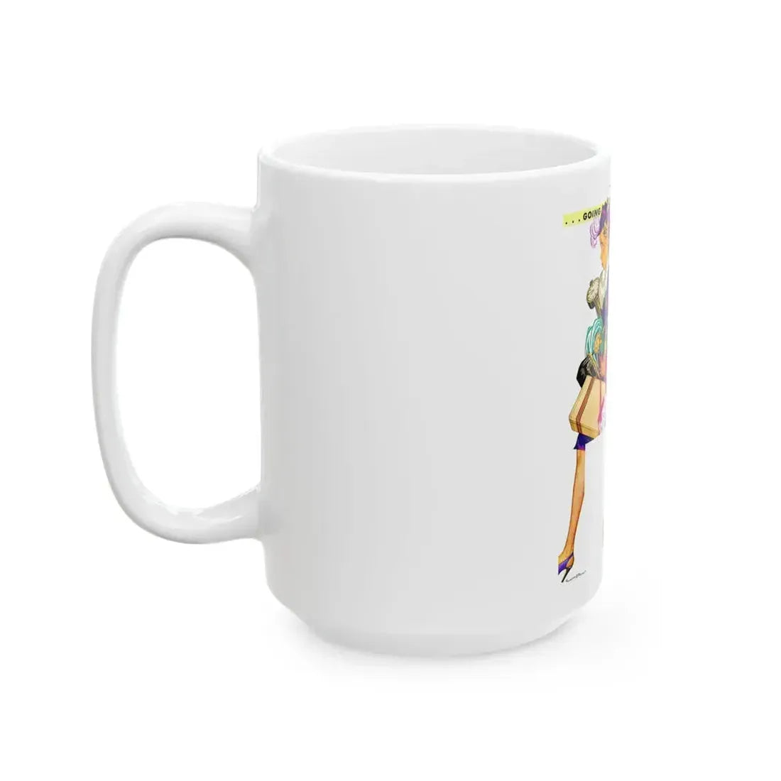 General Tire advertisement, The Saturday Evening Post - White Coffee Mug - Go Mug Yourself