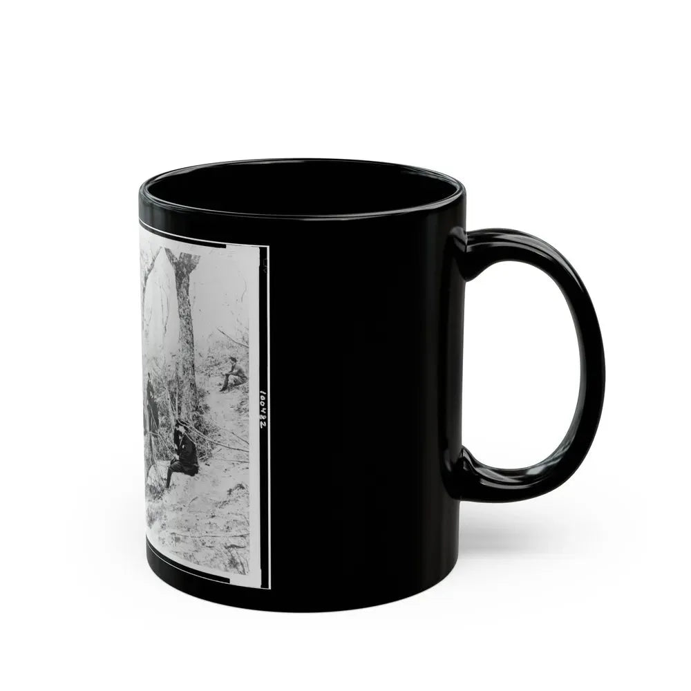 General Ulysses S. Grant And Five Other Men On Lookout Mountain, Tennessee (U.S. Civil War) Black Coffee Mug - Go Mug Yourself
