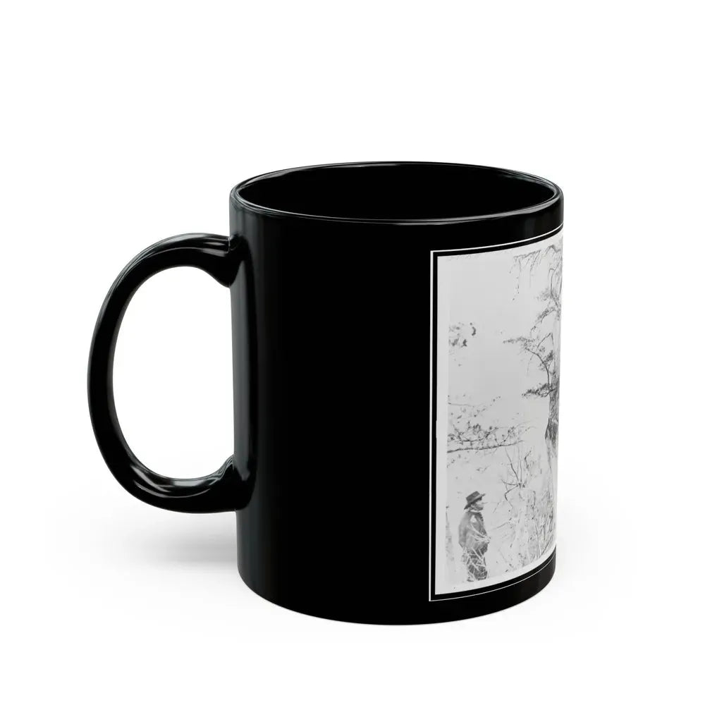 General Ulysses S. Grant And Five Other Men On Lookout Mountain, Tennessee (U.S. Civil War) Black Coffee Mug - Go Mug Yourself