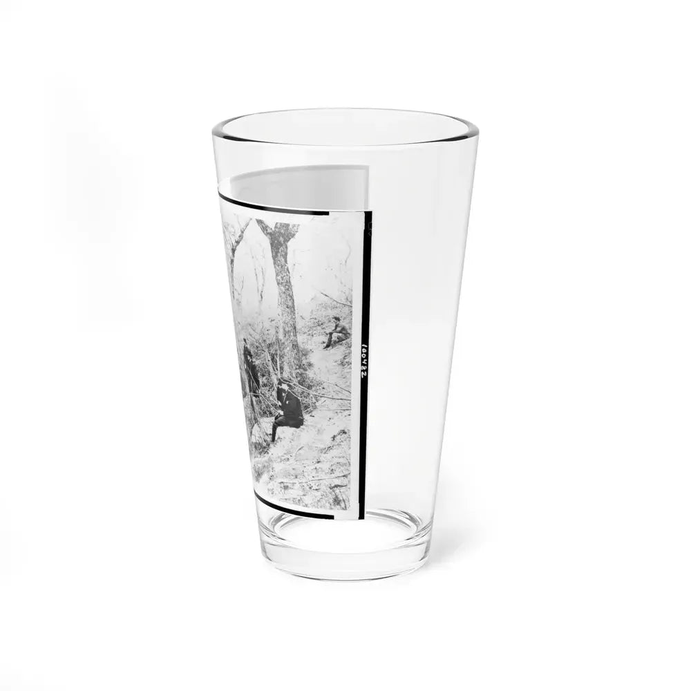 General Ulysses S. Grant And Five Other Men On Lookout Mountain, Tennessee (U.S. Civil War) Pint Glass 16oz - Go Mug Yourself