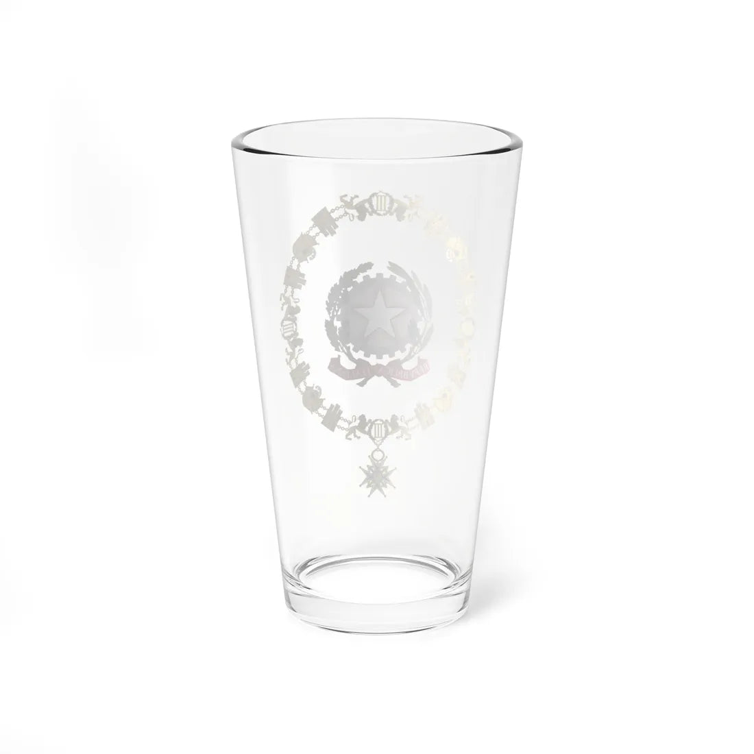 Generic Emblem of Italy Order of Charles III (Italy) (Coat of Arms) Pint Glass 16oz - Go Mug Yourself