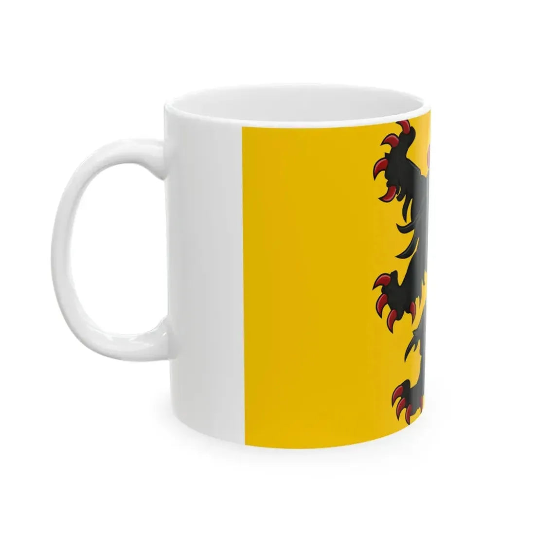 Generieke vlag van Vlaanderen (Belgium) White Coffee Mug - Go Mug Yourself