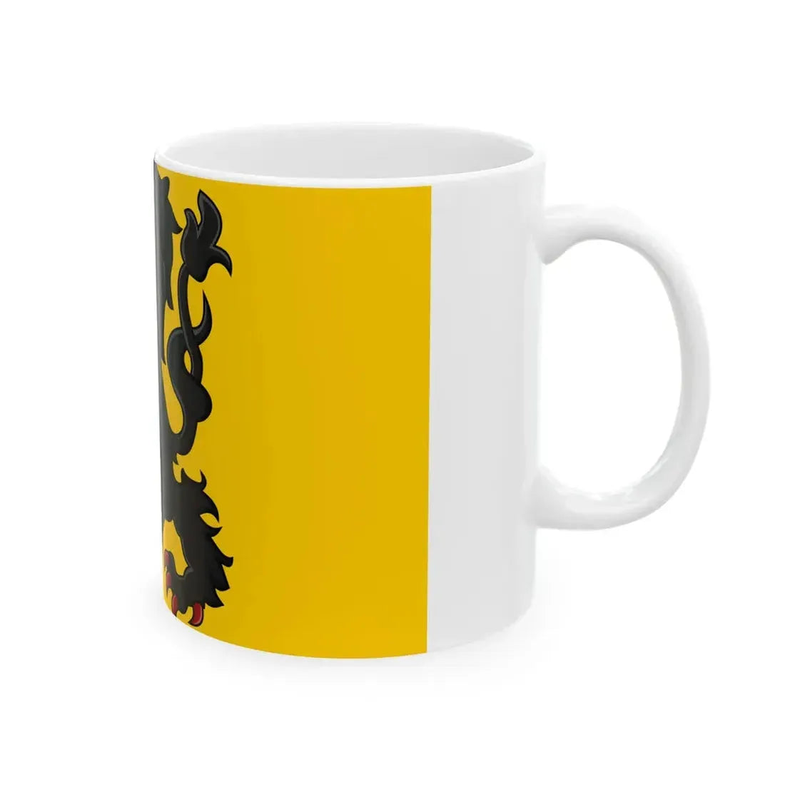 Generieke vlag van Vlaanderen (Belgium) White Coffee Mug - Go Mug Yourself