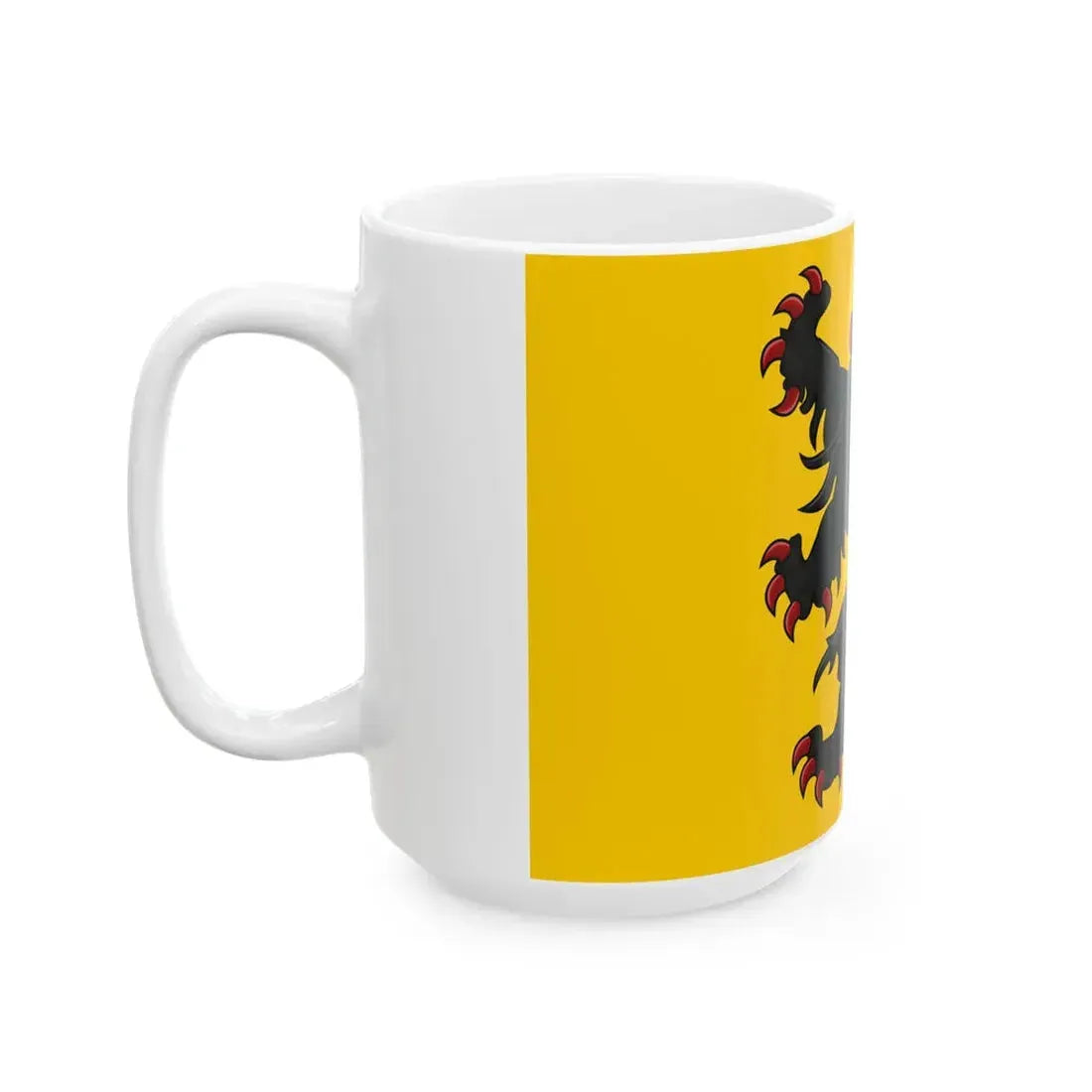 Generieke vlag van Vlaanderen (Belgium) White Coffee Mug - Go Mug Yourself