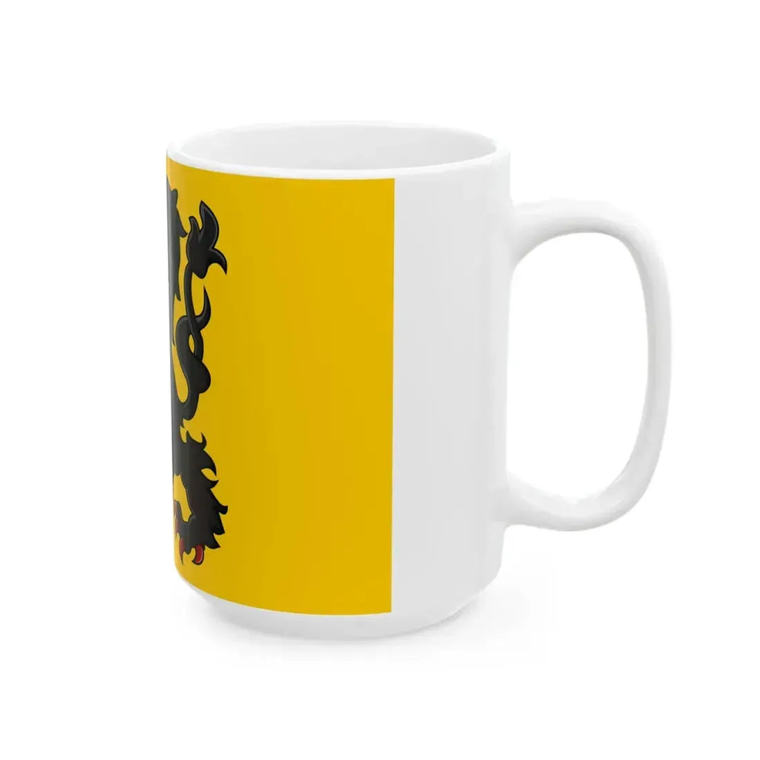 Generieke vlag van Vlaanderen (Belgium) White Coffee Mug - Go Mug Yourself