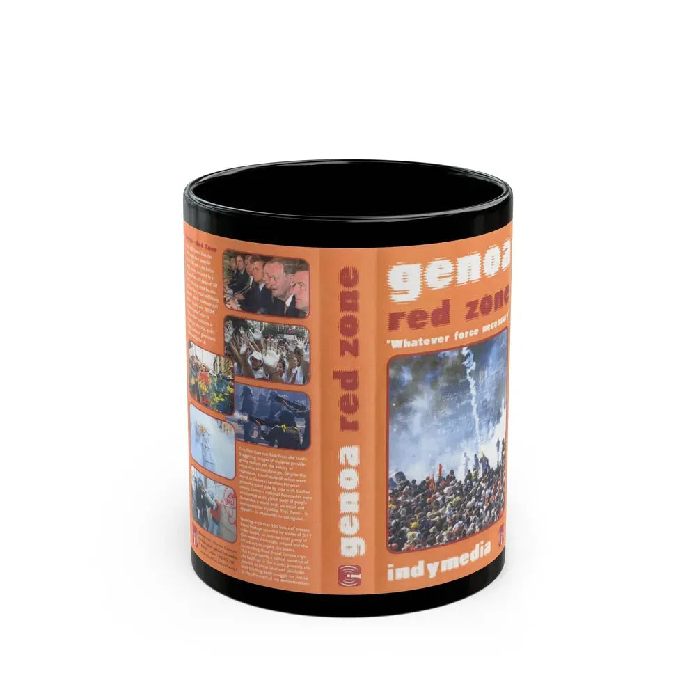 GENOA RED ZONE WHATEVER FORCE NECESSARY (VHS COVER) - Black Coffee Mug 11oz - Go Mug Yourself